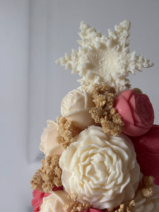 Albero Natalizio in Fiori di Cera