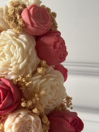 Albero Natalizio in Fiori di Cera