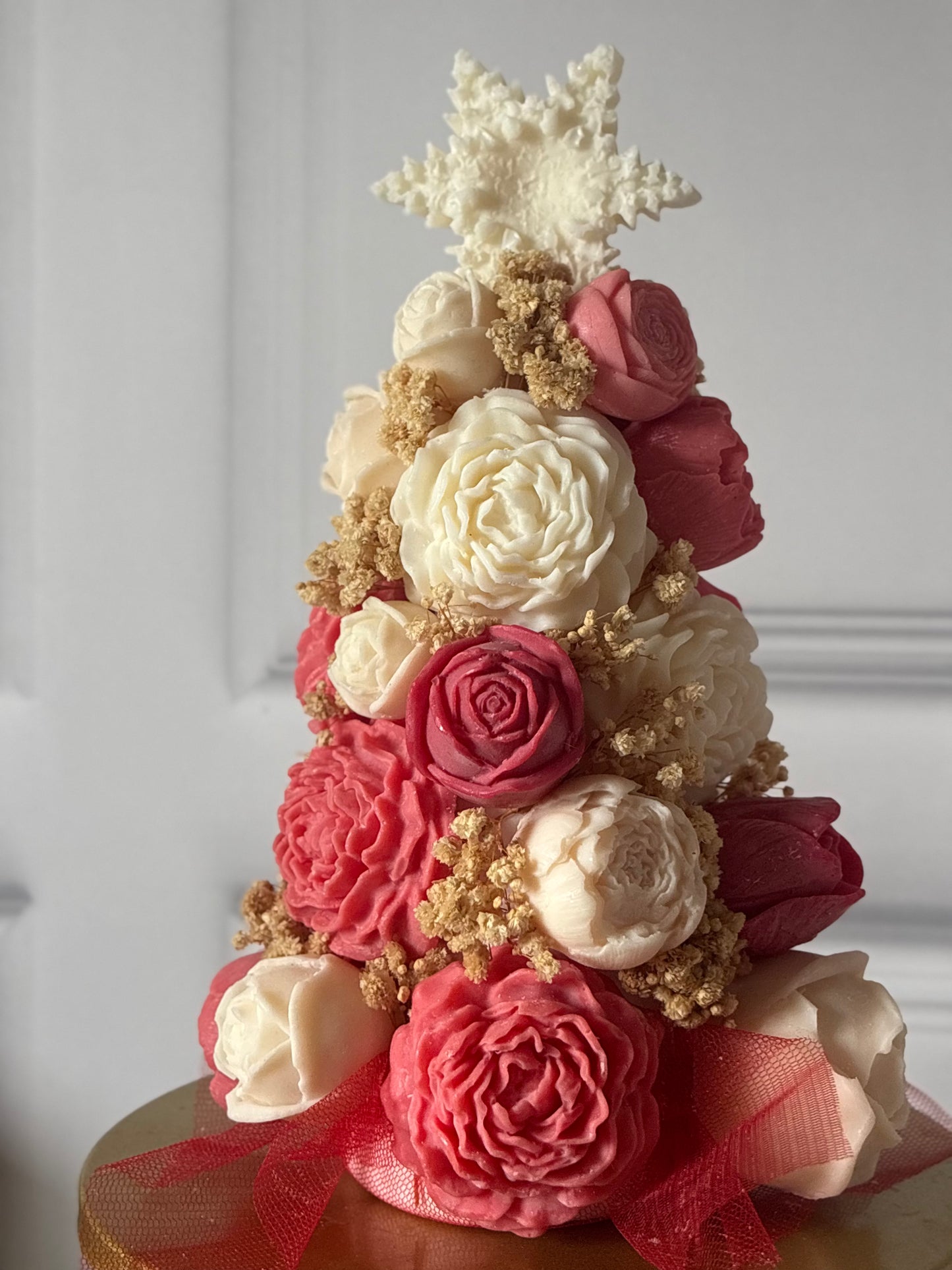 Albero Natalizio in Fiori di Cera